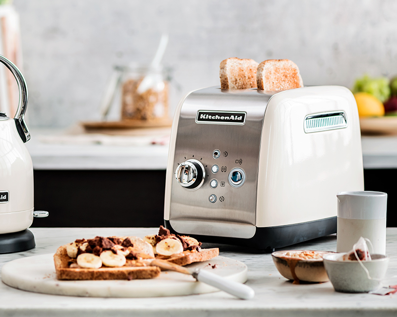 2-slot | brand toaster, color KitchenShop Black\